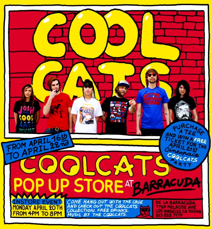 THE COOL CATS X BARRACUDA POP-UP Open bar/free event