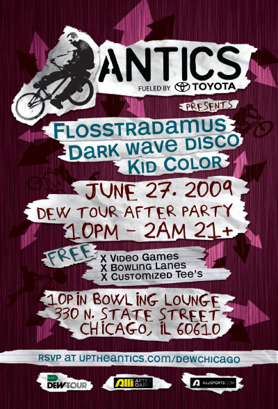 Dew Tour Antics Afterparty Chicago - Free Event/Open Bar