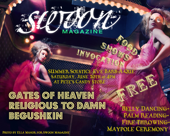 Swoon Magazine Summer Solstice BBQ Free Event/Free Food